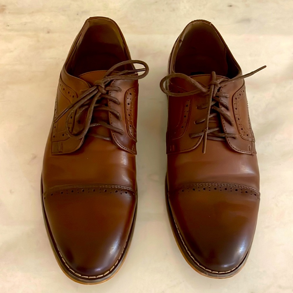 Men Oxford brown dress shoes